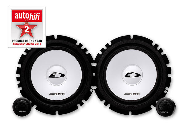 Alpine SXE-1750S komponentsett, Type-E, 4ohm, 45/280W RMS/Max, 60Hz-20kHz